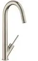 AXOR-HG-AXOR-Starck-Einhebel-Kuechenmischer-300-mit-Schwenkauslauf-Brushed-Nickel-10822820 gallery number 1